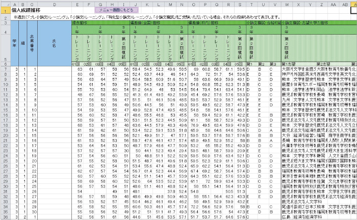 小論文模試成績CD-R（Excel形式）